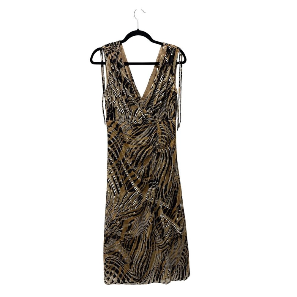 ANNE KLEIN Women Black Multi Dress SMALL - Picture 3 of 5